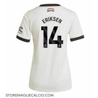 Manchester United Christian Eriksen #14 Maglia Gara Terza Repliche 2024-25 Donna